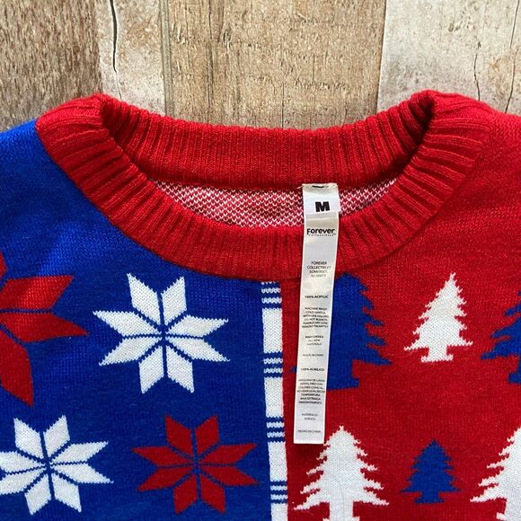 Forever Collectibles Nba La Clippers Ugly Christmas Sweater Crewneck Medium M - Picture 5 of 8